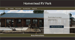 Desktop Screenshot of homesteadrvparknm.com