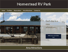 Tablet Screenshot of homesteadrvparknm.com